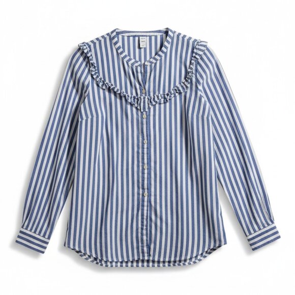 Old Navy Tops - Old Navy blue and white blouse